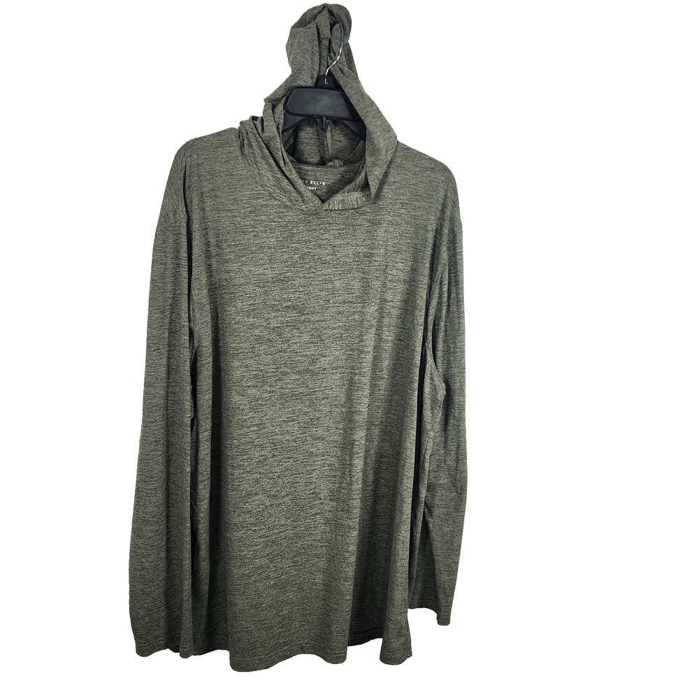 Perry Ellis PE Sport Womens Soft Lightweight Long Sleeve Hoodie Pullover Size XL